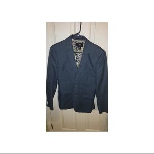 Blazer with floral detail inside